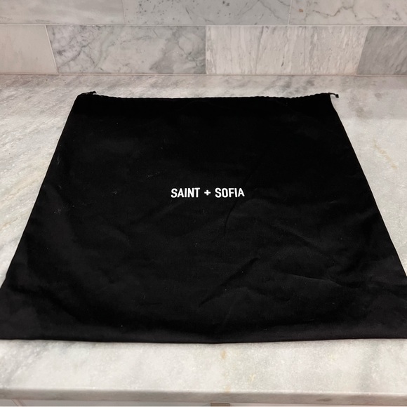 Saint + Sofia Black Quilted Bag with Pouch Set - Picture 2 of 16